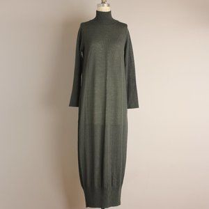 Sarah Pacini Moss Long Sweater Dress One Size